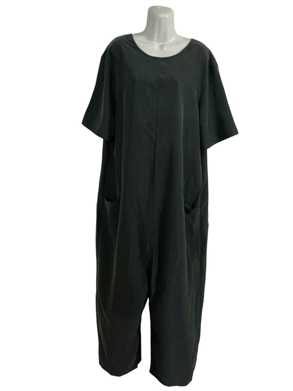 ASOS tall  charcoal dark grey ,Wide-Leg Jumpsuit with Pockets,  full length